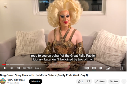Great Falls Public Library Drag Queen Story Hour Video Reappears – See It Here